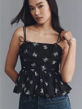 En Saison Ophelia Peplum Tank Top